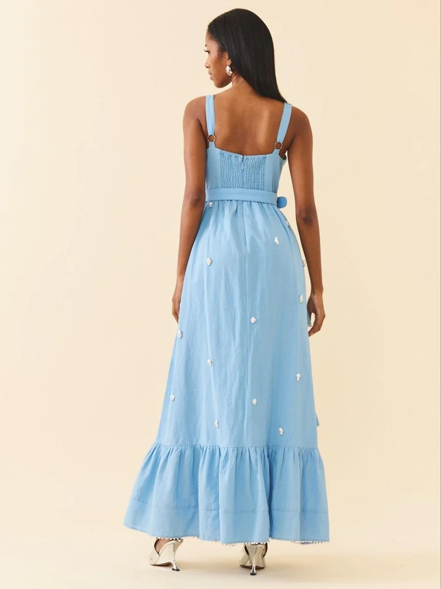Reba Dress - Pearly Blue - Image 3