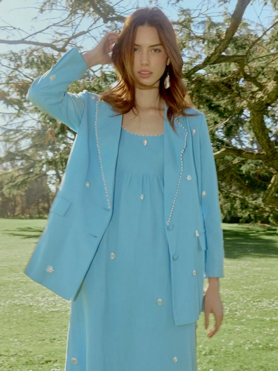 Sloan Blazer - Pearly Blue - Image 2