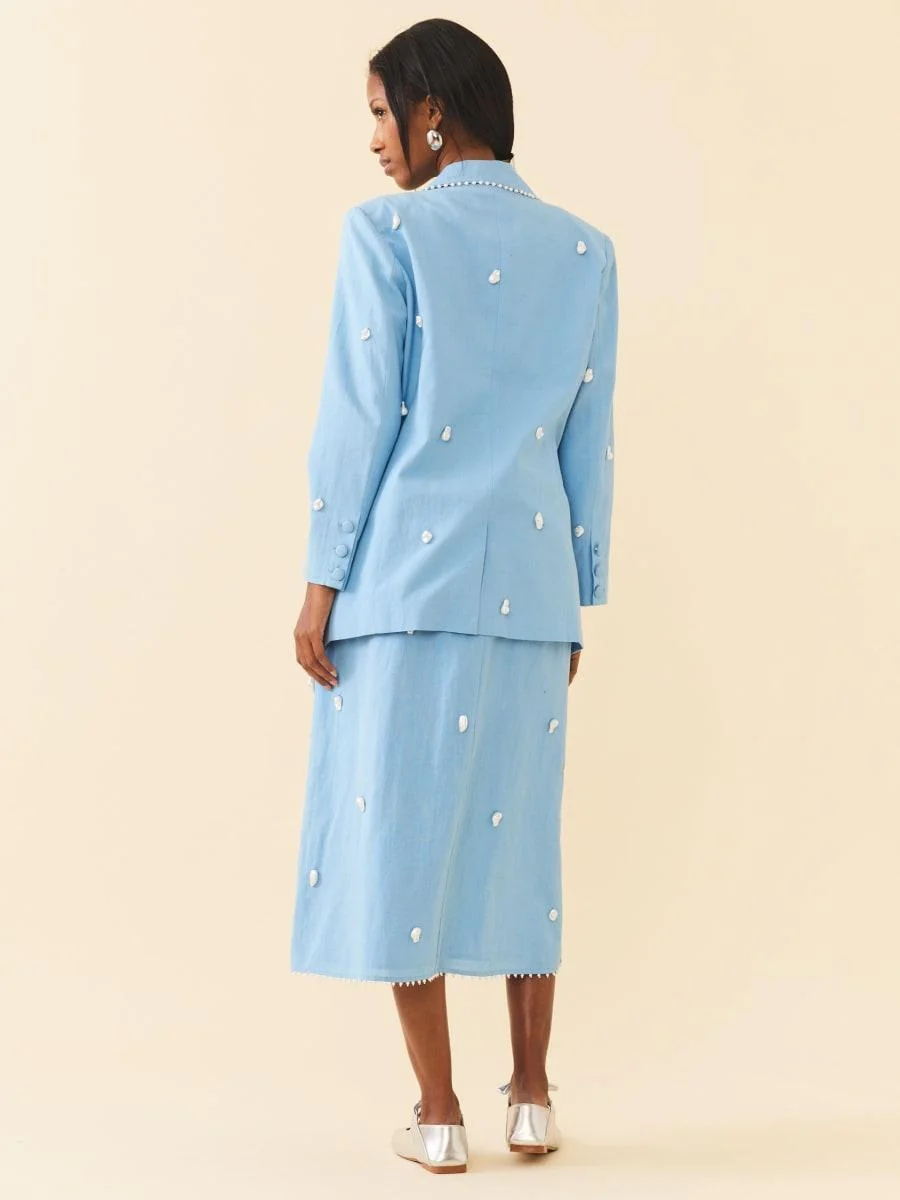 Sloan Blazer - Pearly Blue - Image 3