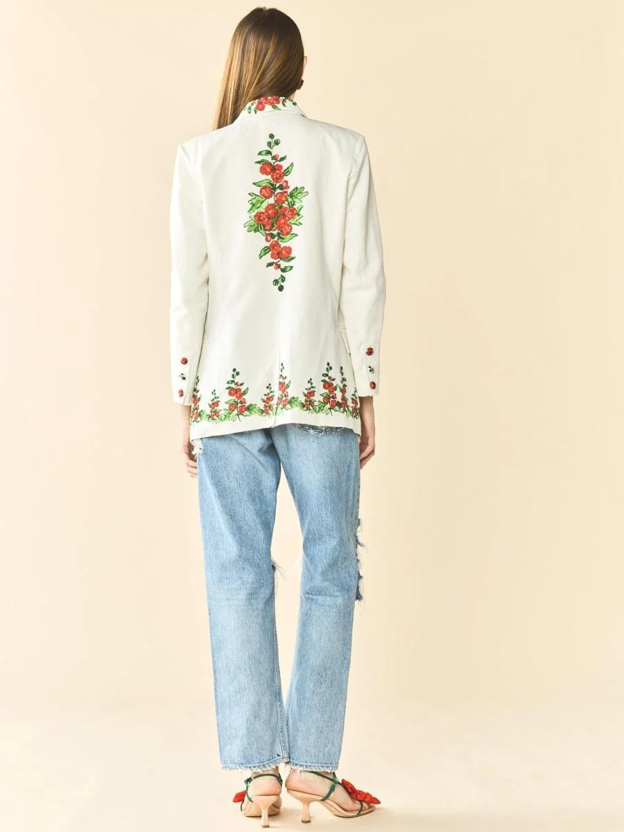 Sloan Blazer x Larsen McDowell - White Larsen Watercolor - Image 3